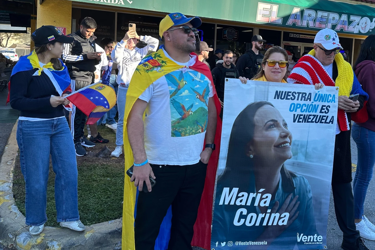 Venezuelan Community Celebrates Maduro's Ouster in Doral, Florida
