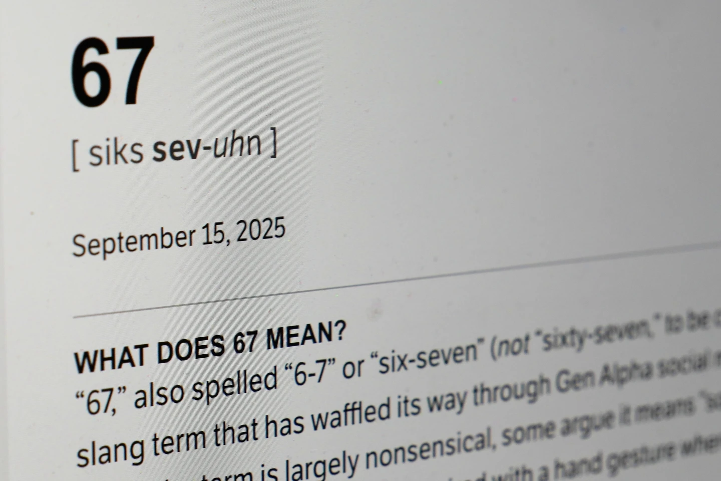 Understanding '6-7': Dictionary.com's Viral Word of the Year