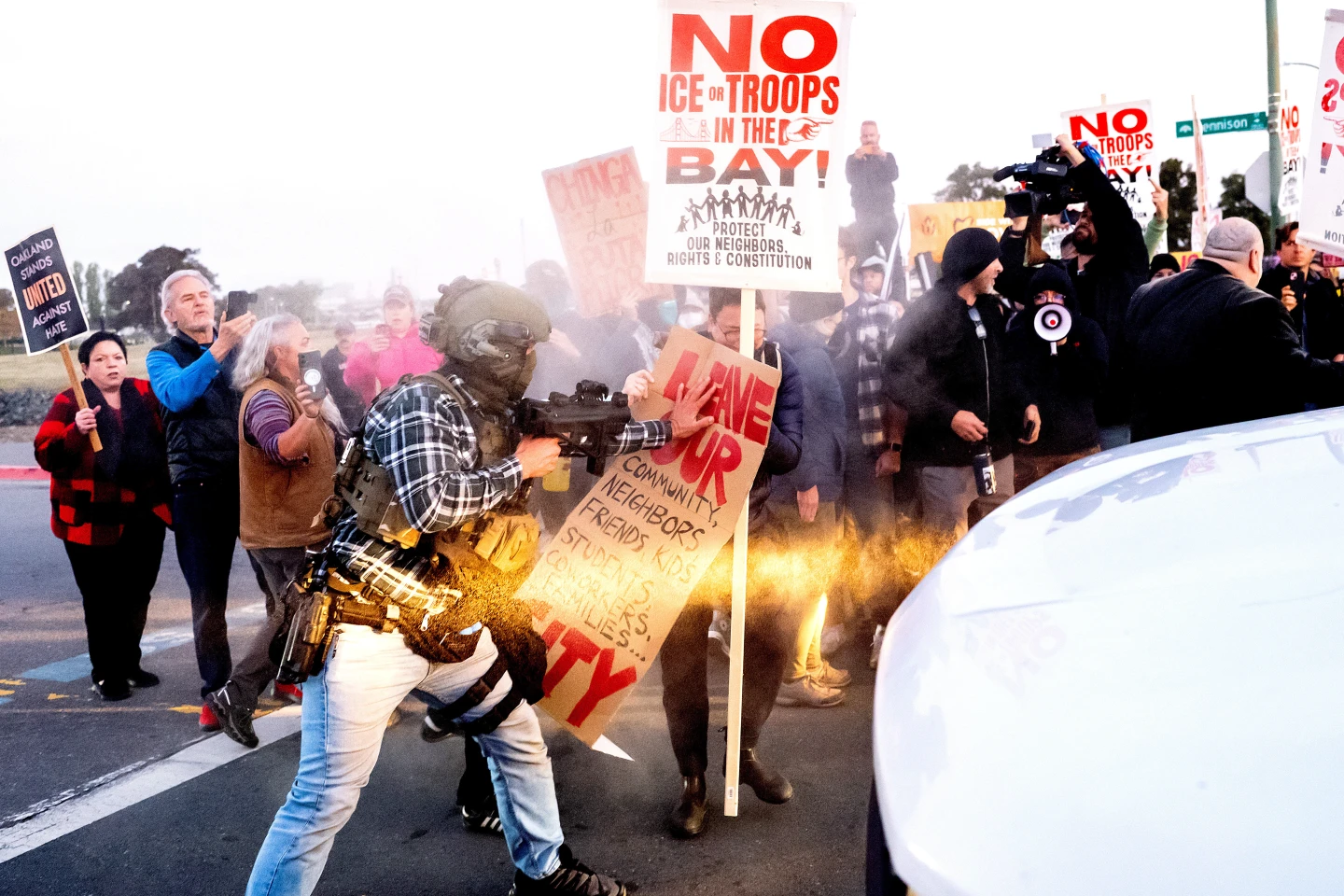 Protests Erupt in Alameda as CBP Agents Arrive to Enforce Immigration Laws