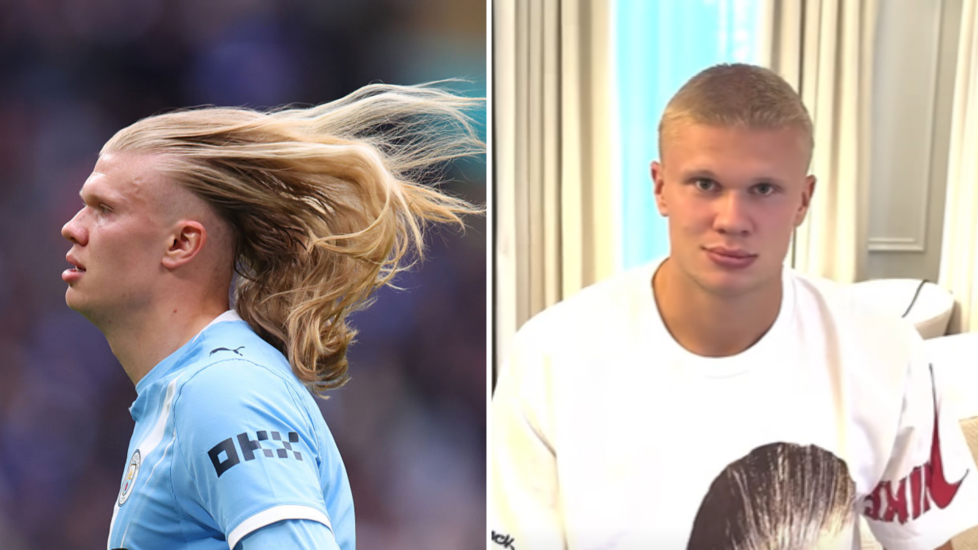 Haaland switches to a buzzcut for a fresh season