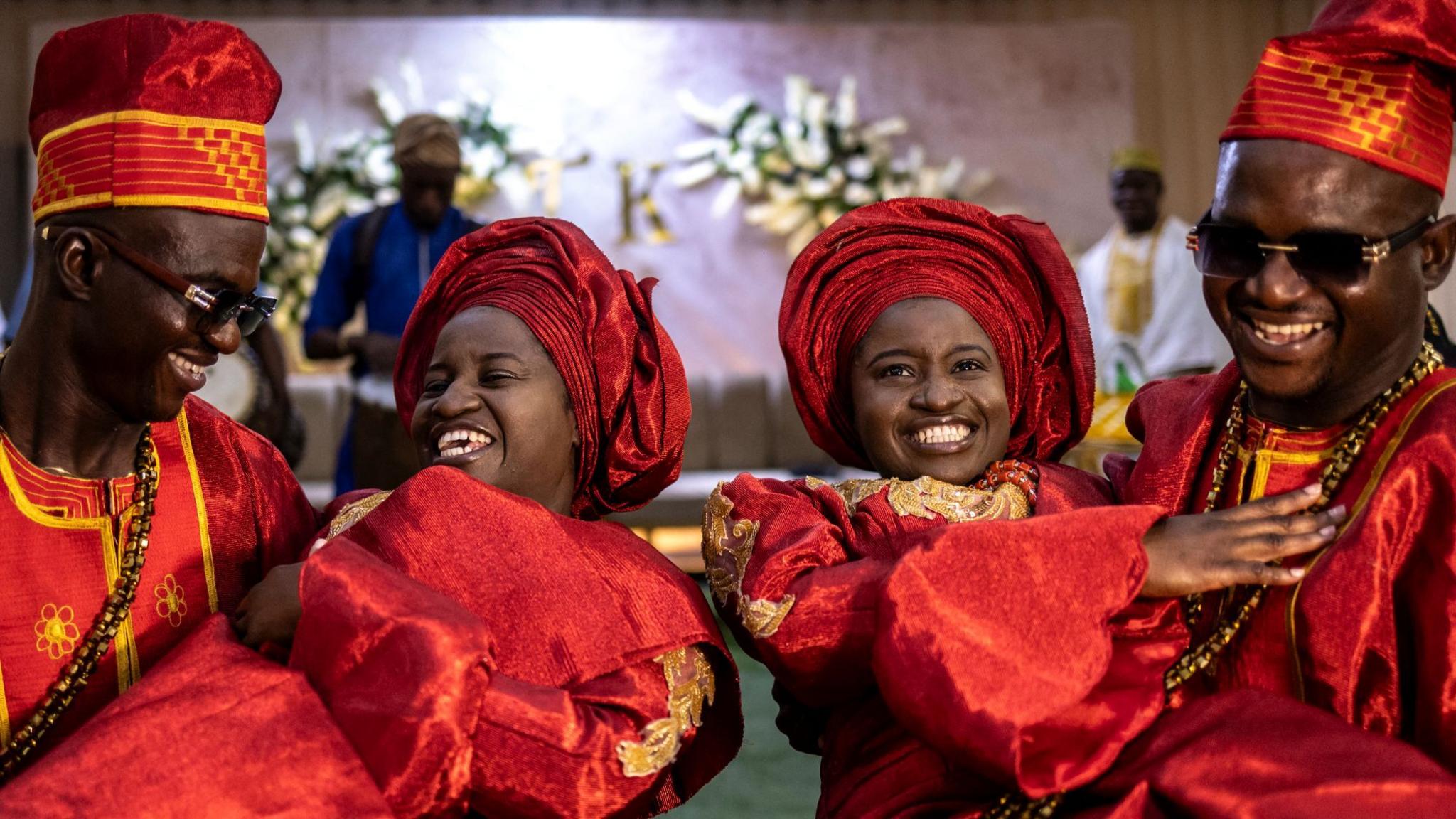 Twins divide a wedding: Four hearts, one ceremony in Ibadan