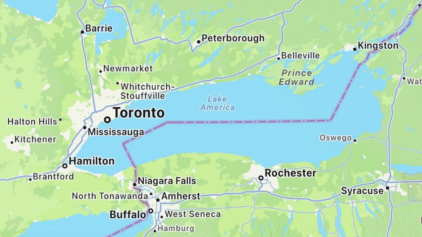 Apple Maps Renames Lake Ontario to Lake America Amid US‑Canada Trade War