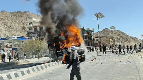 Violence Erupts in Ladakh as Protesters Demand Statehood, Curfew Imposed