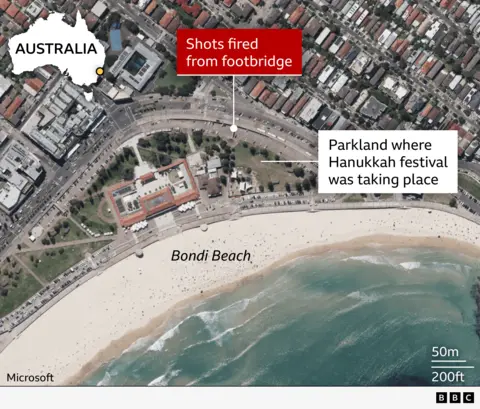 Chaos Breaks Out at Bondi Beach Hanukkah Festival as Gunmen Open Fire
