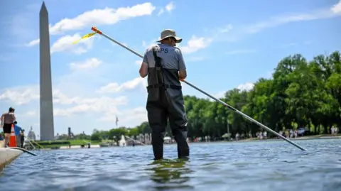 Trump Announces Immediate Repairs for Vandalized Reflecting Pool