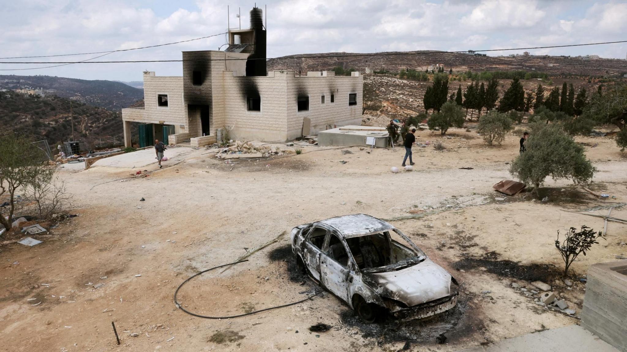 West Bank Village Devastated: Settler Attack, Homes Set Ablaze, Family Unable to Return
