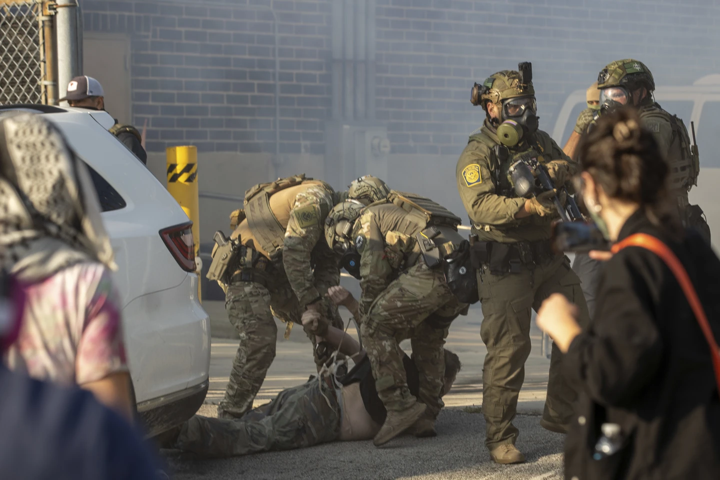 Protesters Clash with Authorities at ICE Building in Broadview, Chicago