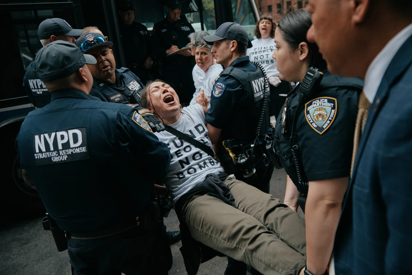 Mass Arrests at New York Protest Against U.S. Bomb Sales to Israel
