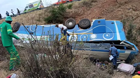 Tragic Bus Crash Claims 42 Lives on a South African Mountain Pass
