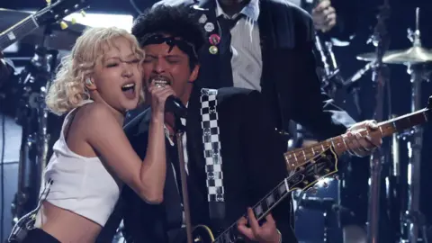 Rosé and Bruno Mars Sparkle at 2026 Grammy Awards Opening