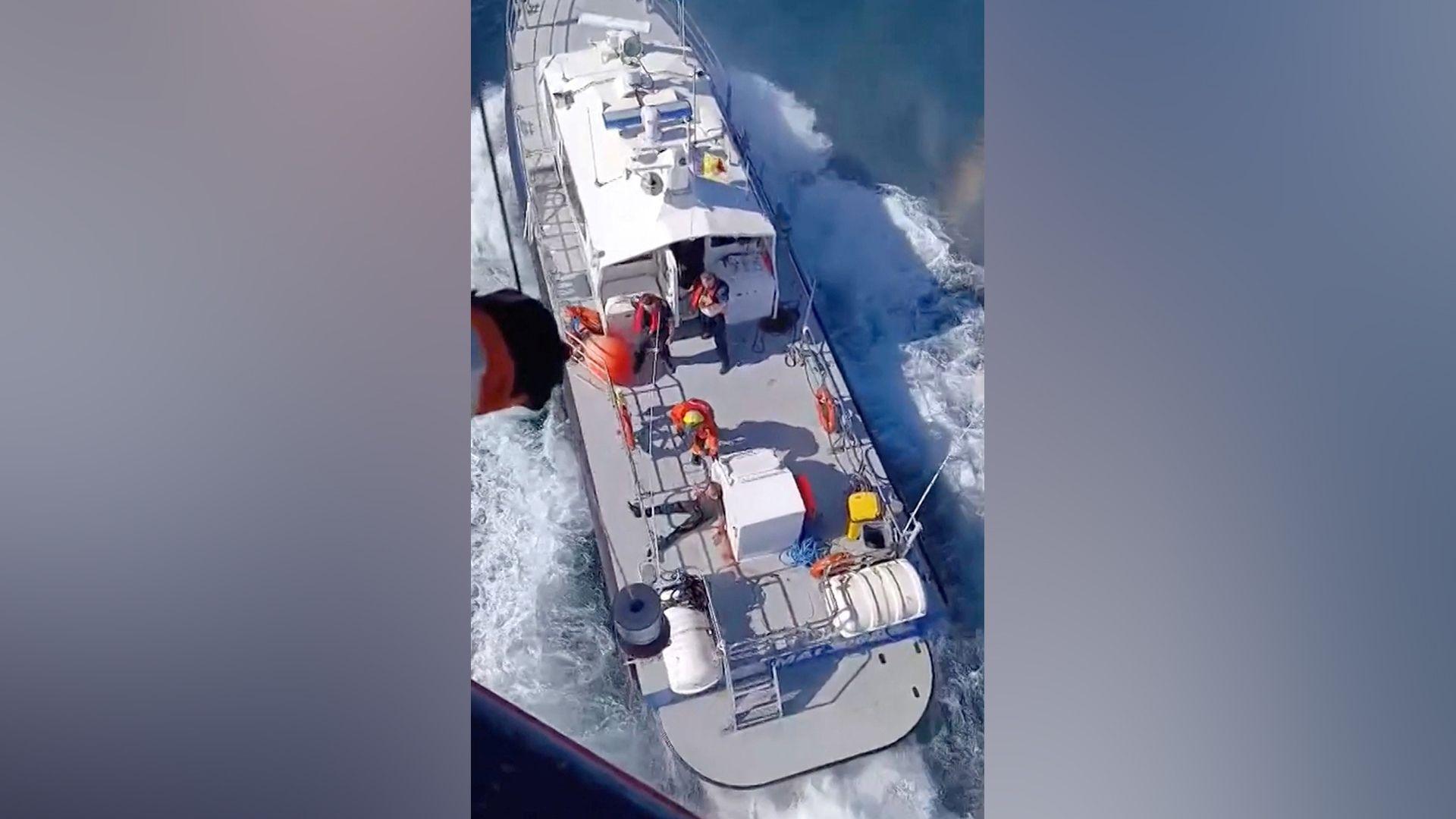 Zelensky condemns Russian drone strike that torched cargo ship in the Black Sea
